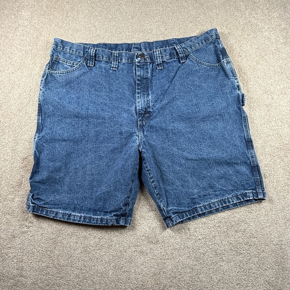 Wrangler Mens Carpenter Denim Shorts Blueβ Size 48 Medium Wash 64WC5DI Utility